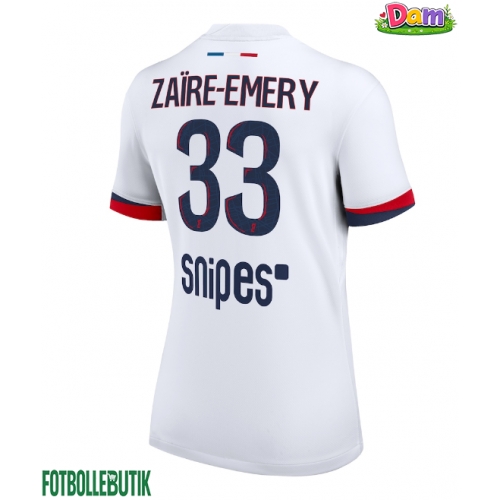 Paris Saint-Germain Warren Zaire-Emery #33 Bortatröja Kvinnor 2025-26 Kortärmad